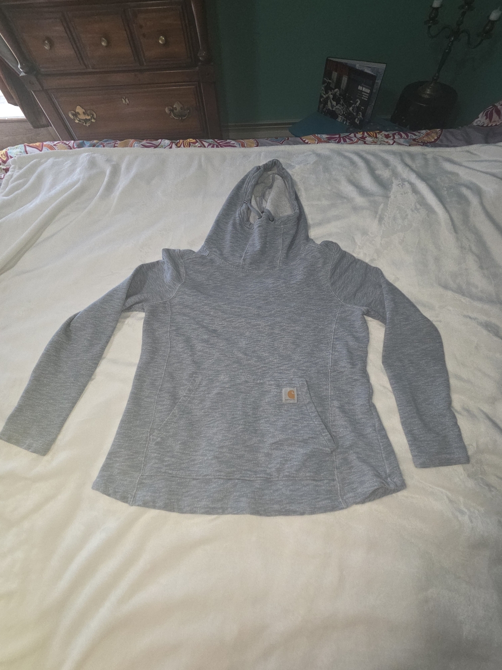 Carhartt Women's Light Heather Gray Pullover Hoodie